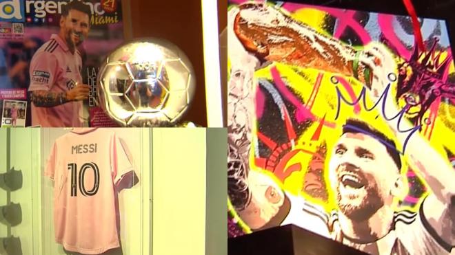 Decoraciones de Messi en Miami (Foto: ElDesmarque)