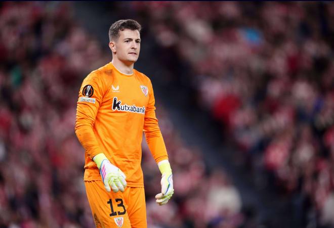 Julen Agirrezabala, en un partido con el Athletic (Foto: Cordon Press).