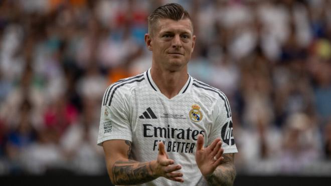 Toni Kroos en un partido con las leyendas del Madrid (Cordon Press)