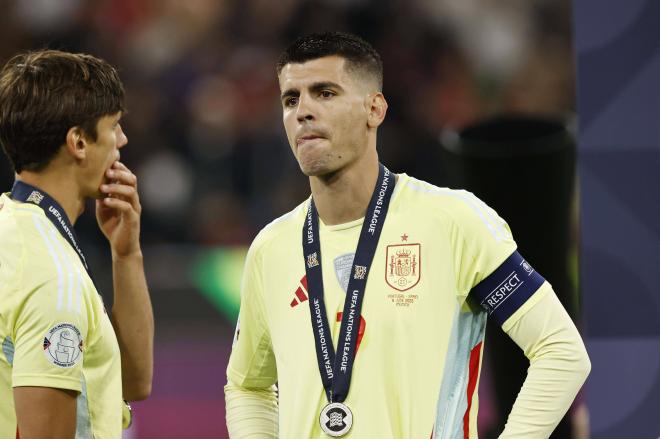 Álvaro Morata, tras la derrota de la selección frente a Portugal (FOTO: Cordón Press).