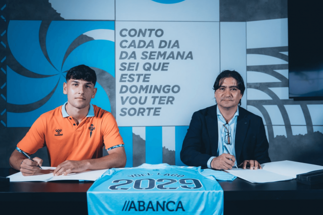 Renovación de contrato de Yoel Lago (Foto: RC Celta).