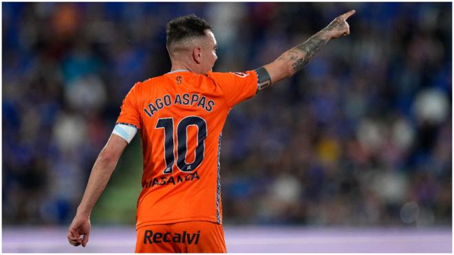 Iago Aspas celebrando un gol del Celta. (Foto: Europa Press)