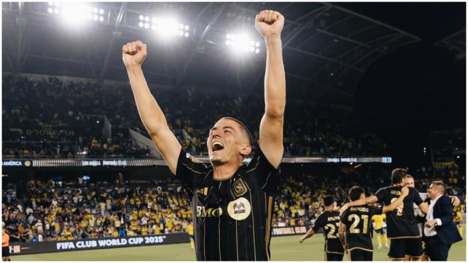 Sergi Palencia celebra el pase al Mundial de Clubes con Los Angeles FC (instagram Sergi Palencia).