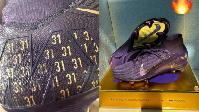 Las nuevas botas de Mbappé (Foto: Instagram Mbappé)