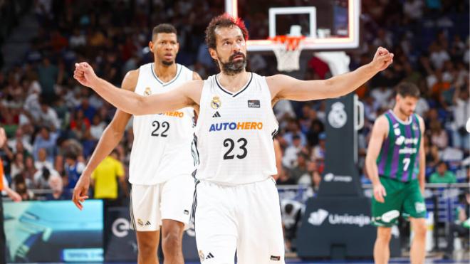 Sergio Llull durante el partido (Cordon Press)
