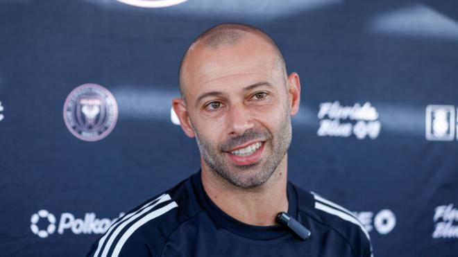 Mascherano en una rueda de prensa (Cordon Press)