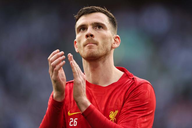 Andrew Robertson, lateral izquierdo del Liverpool (Foto: CordonPress).