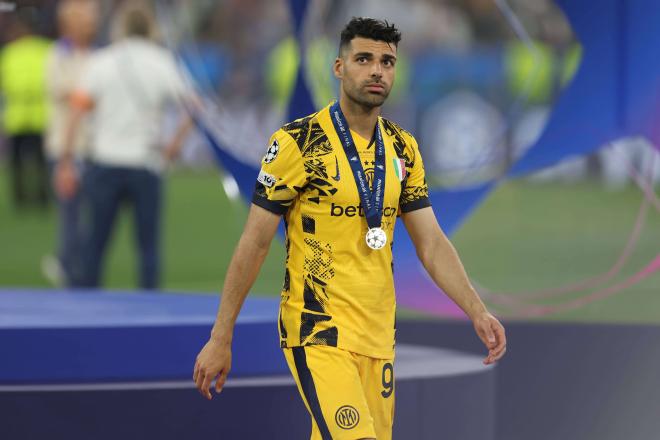 Mehdi Taremi, tras perder la final de Champions con el Inter de Milán (Foto: CordonPress).