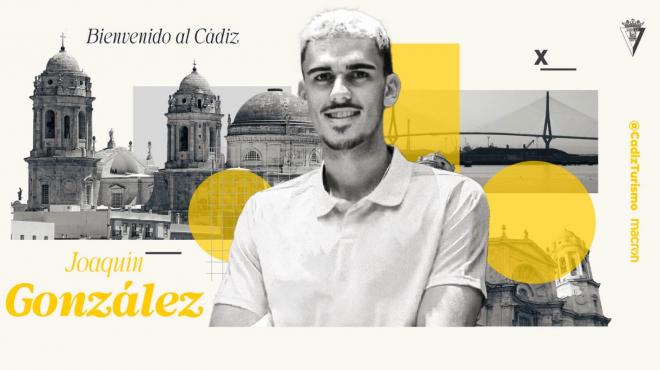 Joaquín González, nuevo fichaje del Cádiz CF.