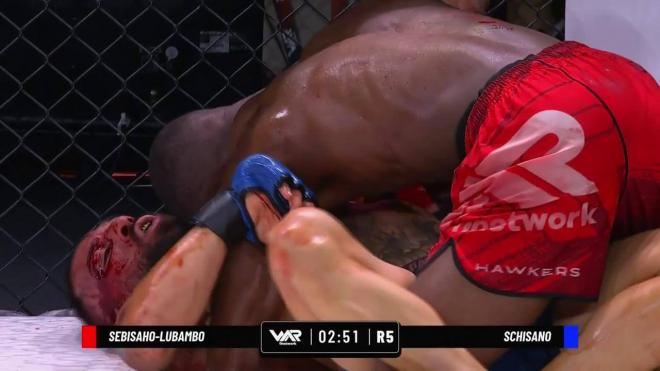 Lance del combate entre Sebisaho y Schisano.