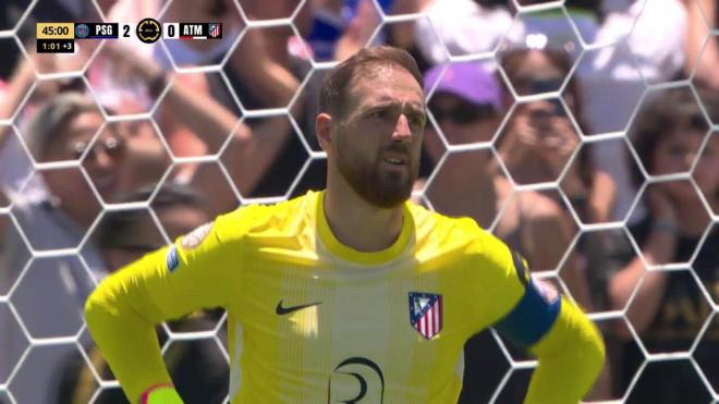 Oblak después del gol de Vitinha (ElDesmarque)