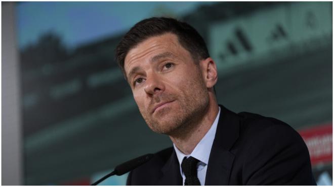 Xabi Alonso, en su presentación con el Real Madrid. (Foto: Europa Press)