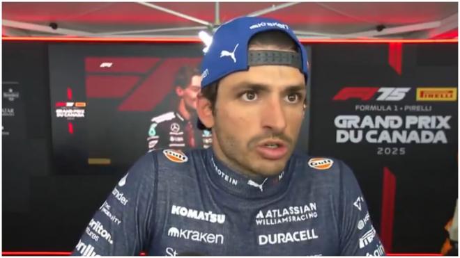 Carlos Sainz, tras el GP de Canadá. (Foto: @DAZN_ES)