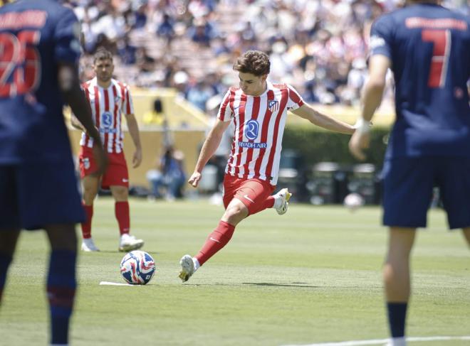 Julián Álvarez en el PSG - Atlético (Redes Sociales)