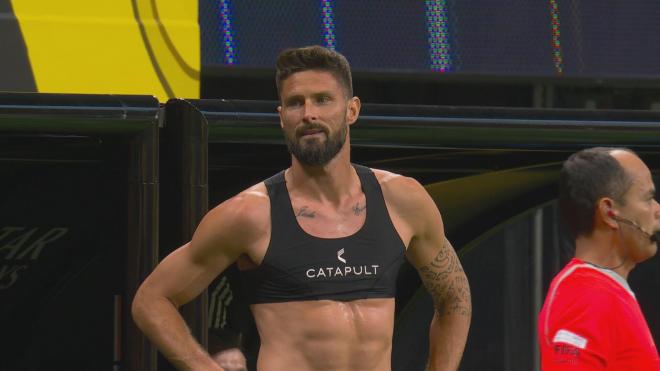 Olivier Giroud, en el encuentro Los Angeles Chelsea (Foto: Telecinco)