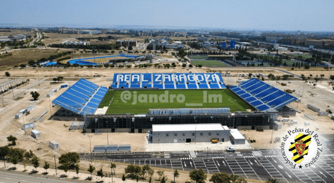 Aspecto del nuevo estadio del Real Zaragoza (FOTO: @FPRealZaragoza).