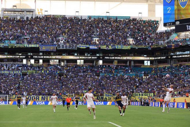 Los aficionados de Boca en el Hard Rock Stadium (Cordon Press)