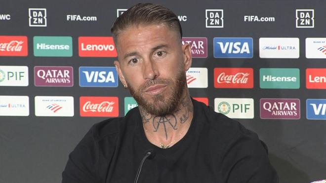Sergio Ramos en rueda de prensa