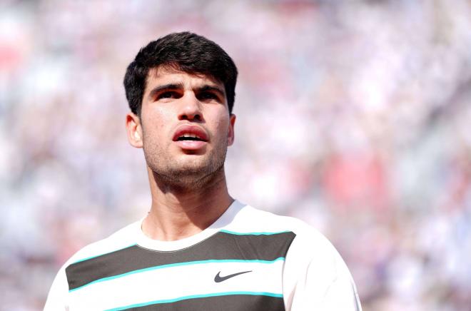 Carlos Alcaraz, durante su debut en Queen's (Foto: CordonPress).