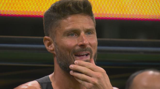 Olivier Giroud y su gesto ante el Chelsea (Foto: Telecinco)