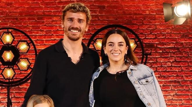 Antoine Griezmann y Erika Choperena (Foto: Instagram)