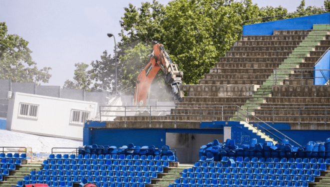 Obras en el Coliseu Alfonso Pérez (Foto: Getafe).