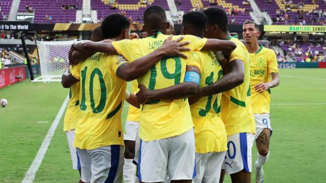 Mamelodi Sundowns celebra su gol ante Ulsan HD (Foto: X)