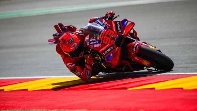 Marc Márquez, durante el Gran Premio de Aragón (Foto: Ducati).