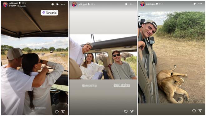 Gavi, de safari junto a su familia (Foto: Instagram)