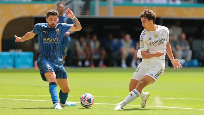 Gonzalo García en el partido contra el Al-Hilal (Fuente: Cordon Press)