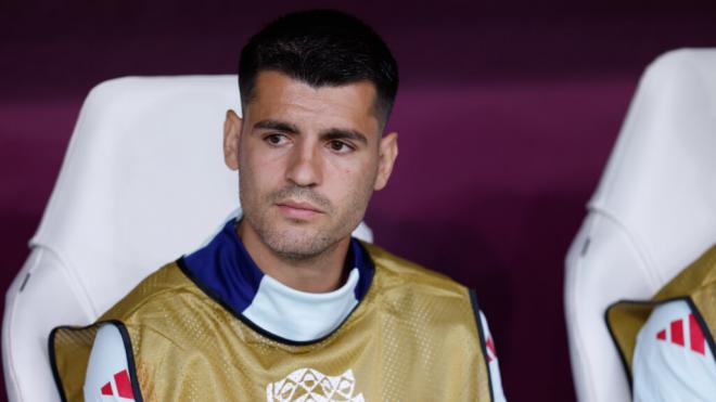 Álvaro Morata en un partido con España (Europa Press)