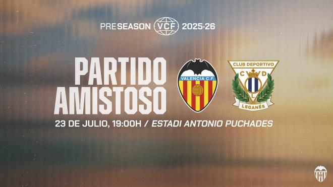 Partido de la pretemporada del Valencia CF ante el Leganés