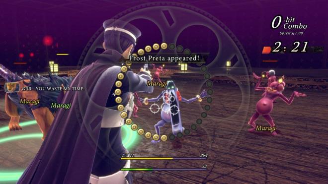 El combate en Raidou Remastered