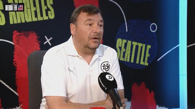 Rubén Uría, en 'El Derbi de USA' (Foto: ElDesamrque)