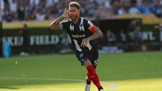 Sergio Ramos celebrando un gol contra el Inter de Milán (Cordon Press)