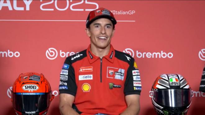 Marc Márquez, durante la rueda de prensa del GP de Italia (Foto: MotoGP).