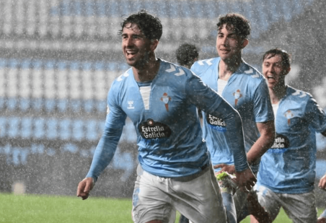 Hugo González con el Celta B (Foto: Instagram Hugo González)