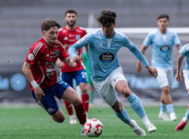Hugo González con el Celta B (Foto: Instagram Hugo González)