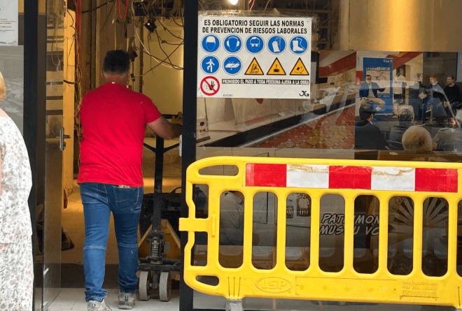 Obras espacio Nou Mestalla en la avenida Suecia