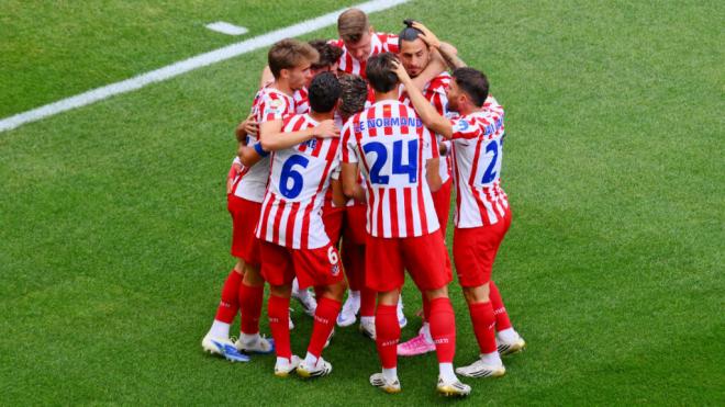 El Atlético de Madrid celebra un gol en el Mundial de Clubes (Cordon Press)