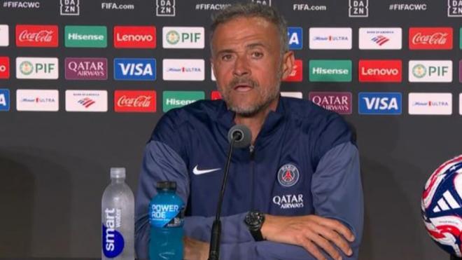 Luis Enrique, en rueda de prensa en el Mundial (Foto: X)