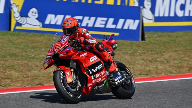 Marc Márquez, durante la Practica de MotoGP en Mugello (Foto: Michelin).