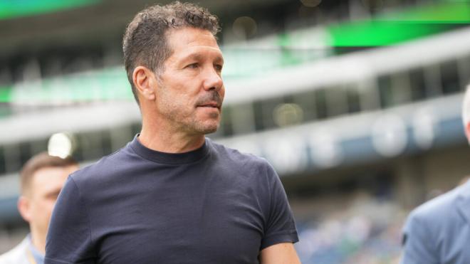 Simeone, en el Seattle Sounders-Atlético de Madrid (Cordon Press)