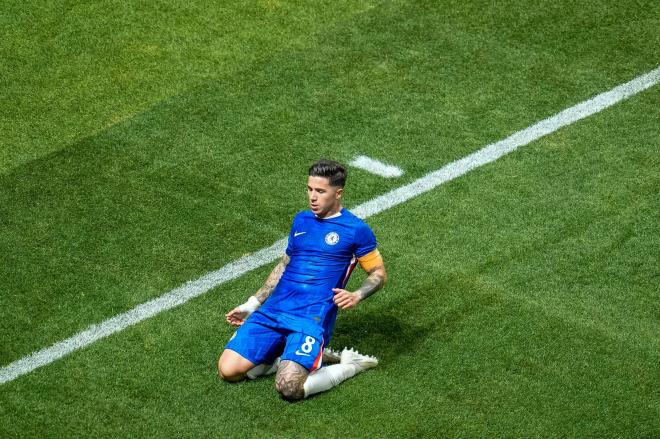 Enzo Fernández celebra un gol en el Mundial de Clubes (Cordon Press)