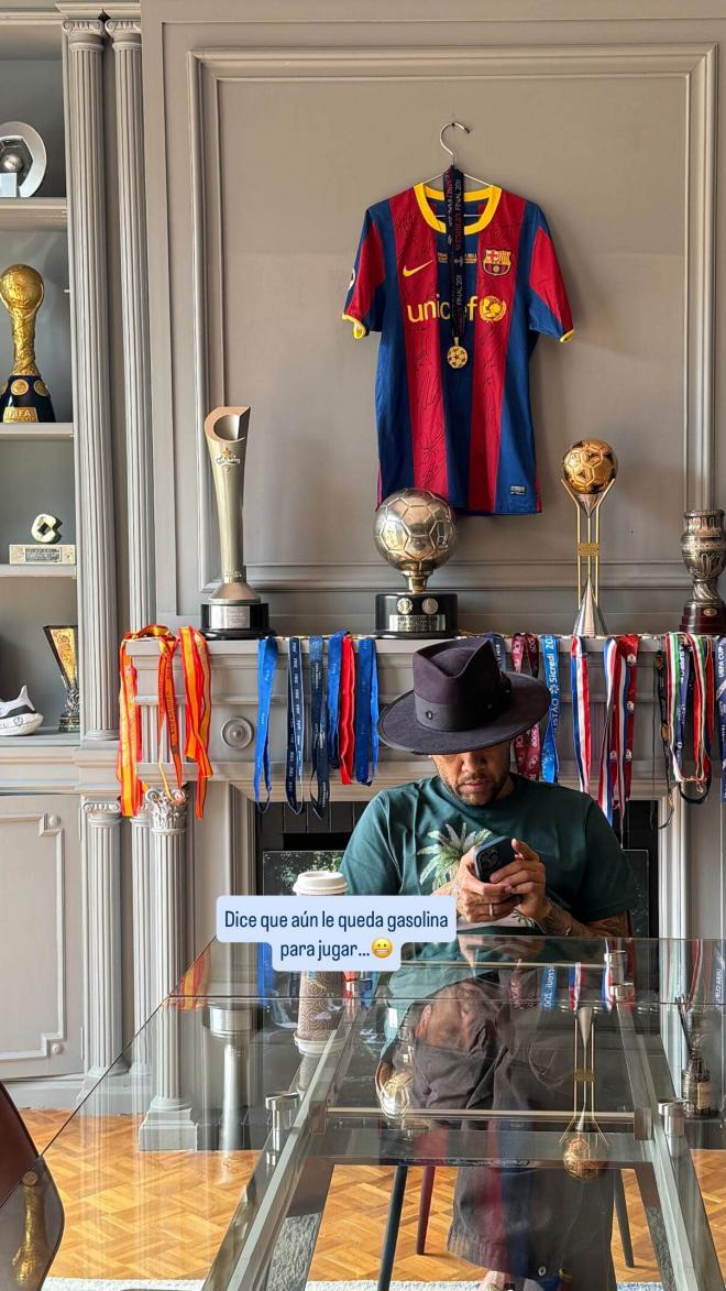 Joana Sanz y el mensaje sobre Dani Alves (Instagram: @joanasanz)