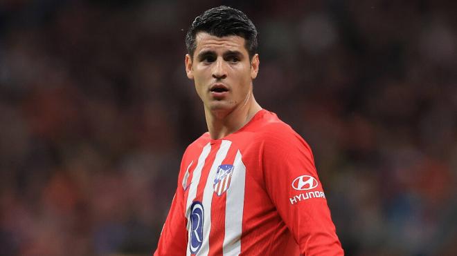 Álvaro Morata en un partido del Atlético de Madrid (Cordon Press)