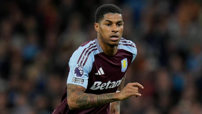 Marcus Rashford durante un partido con el Aston Villa (Fuente: Cordon Press)