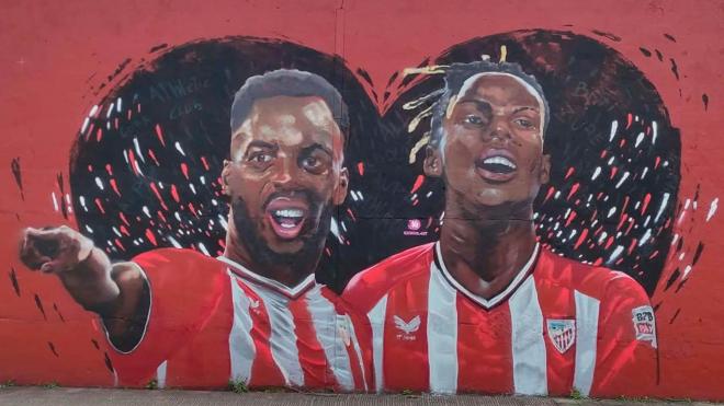 El mural de los Williams. (Foto: Athletic Club)