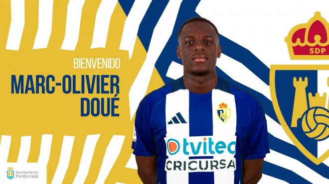 Marc-Olivier Doué. (Foto: SD Ponferradina)