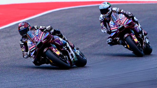 Marc Márquez y Pecco Bagnaia, en el Gran Premio de Italia (Foto: Ducati).
